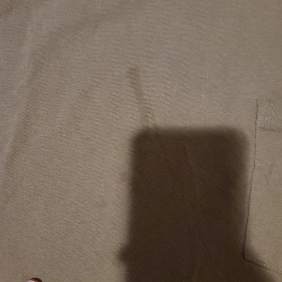 Tan Carhartt Short Sleeve Essential Pocket T Shirt - Picture 2 of 3